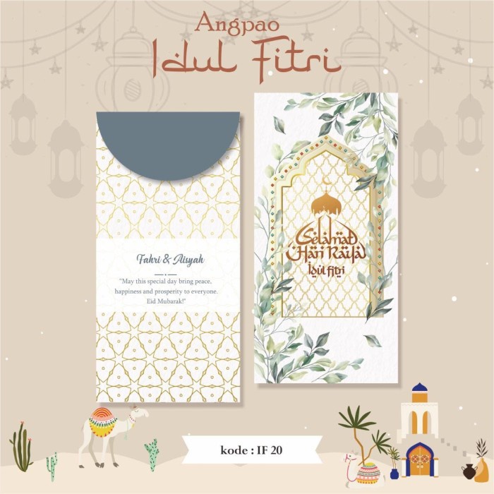 

Angpao Lebaran Custom Nama Idul Fitri Motif Lucu Tebal Amplop Murah