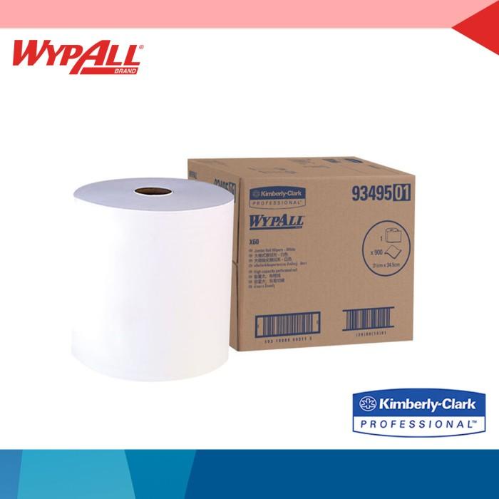 Wypall X60 93495 Wipers, Jumbo Roll, 900 Sheets Per Roll