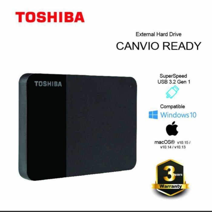 Disket Hard Disk Eksternal 1Tb Toshiba
