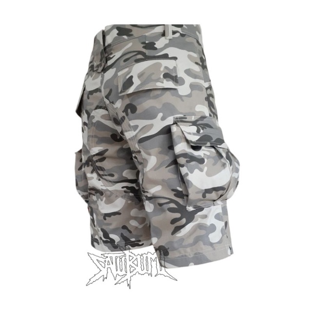Celana alpin pendek army putih