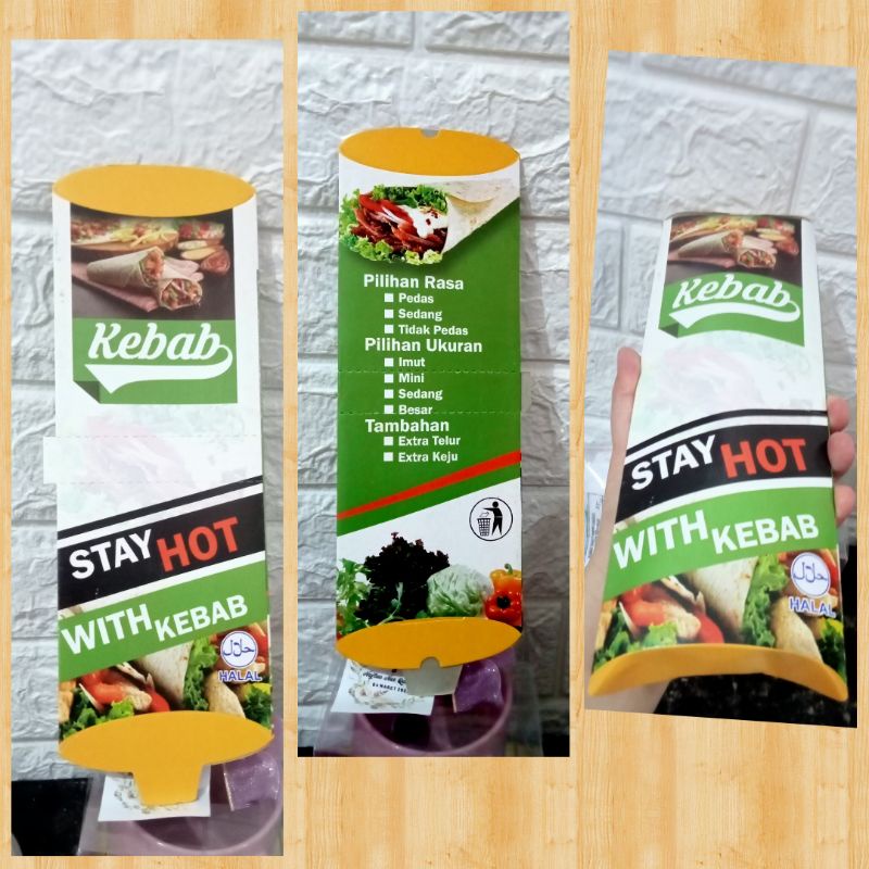 

Kemasan kebab/ bungkus kebab PREMIUM isi 20 pcs