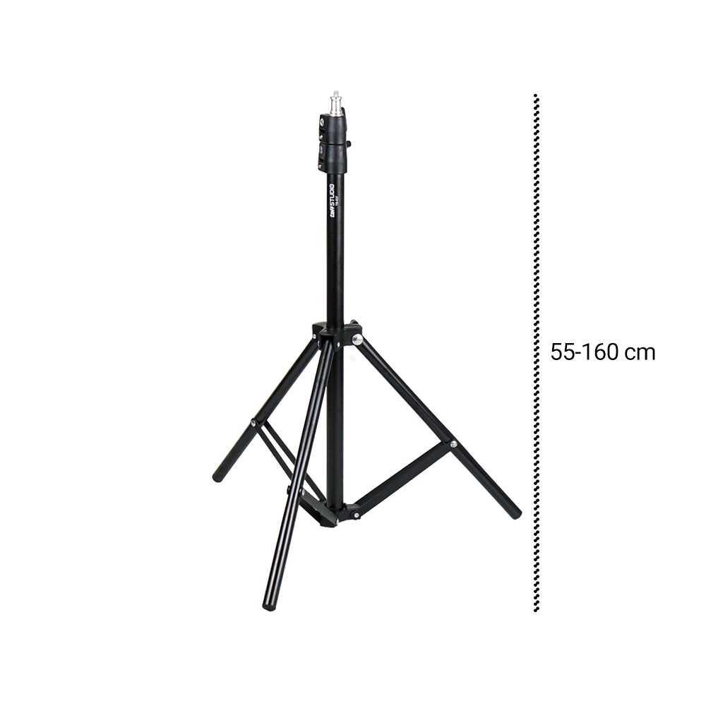 TaffSTUDIO Portable Light Stand Tripod 1 Section 160cm - TB-037