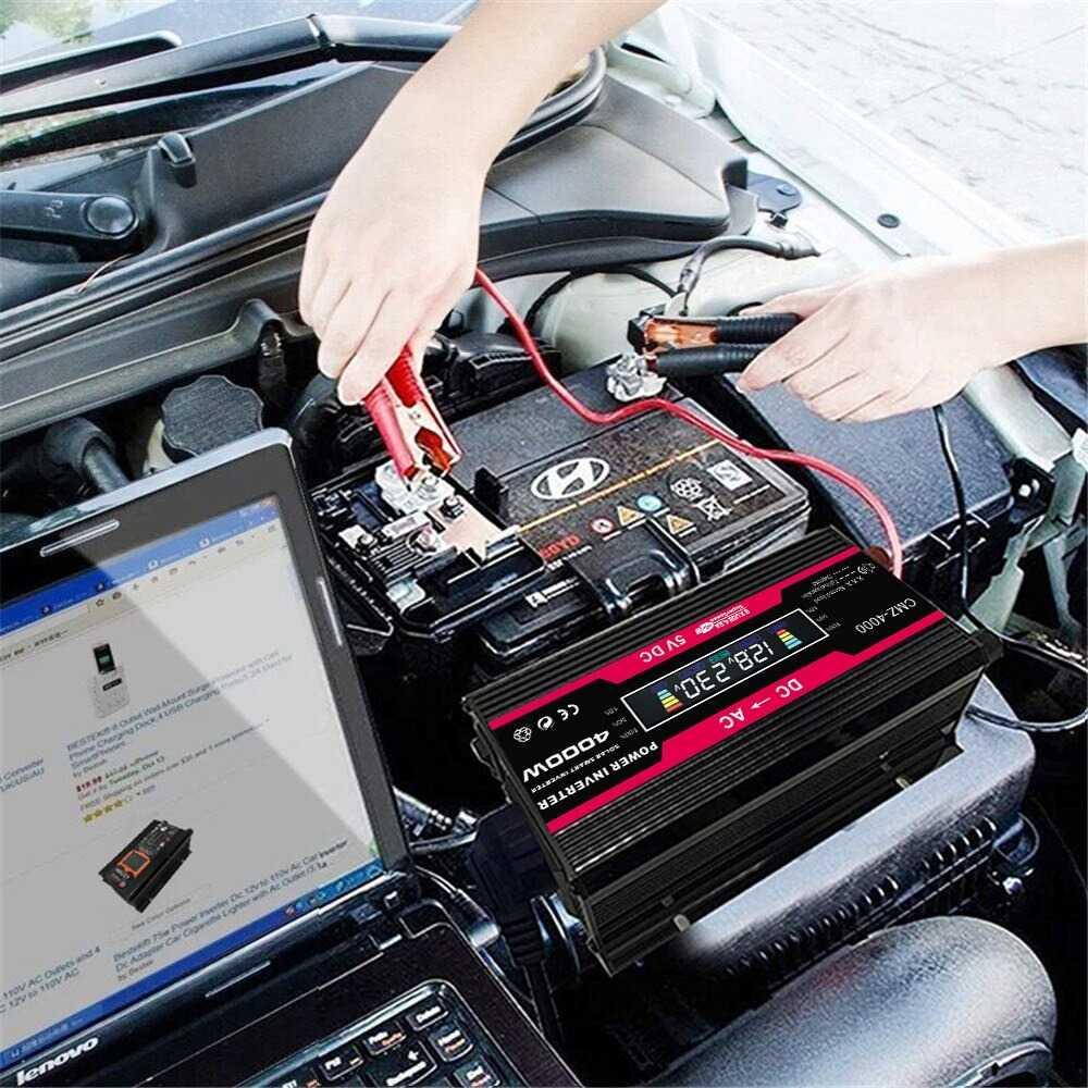 Vingtank Car Power Inverter DC 12 V to AC 220 V 4000 W - CMZ-4000