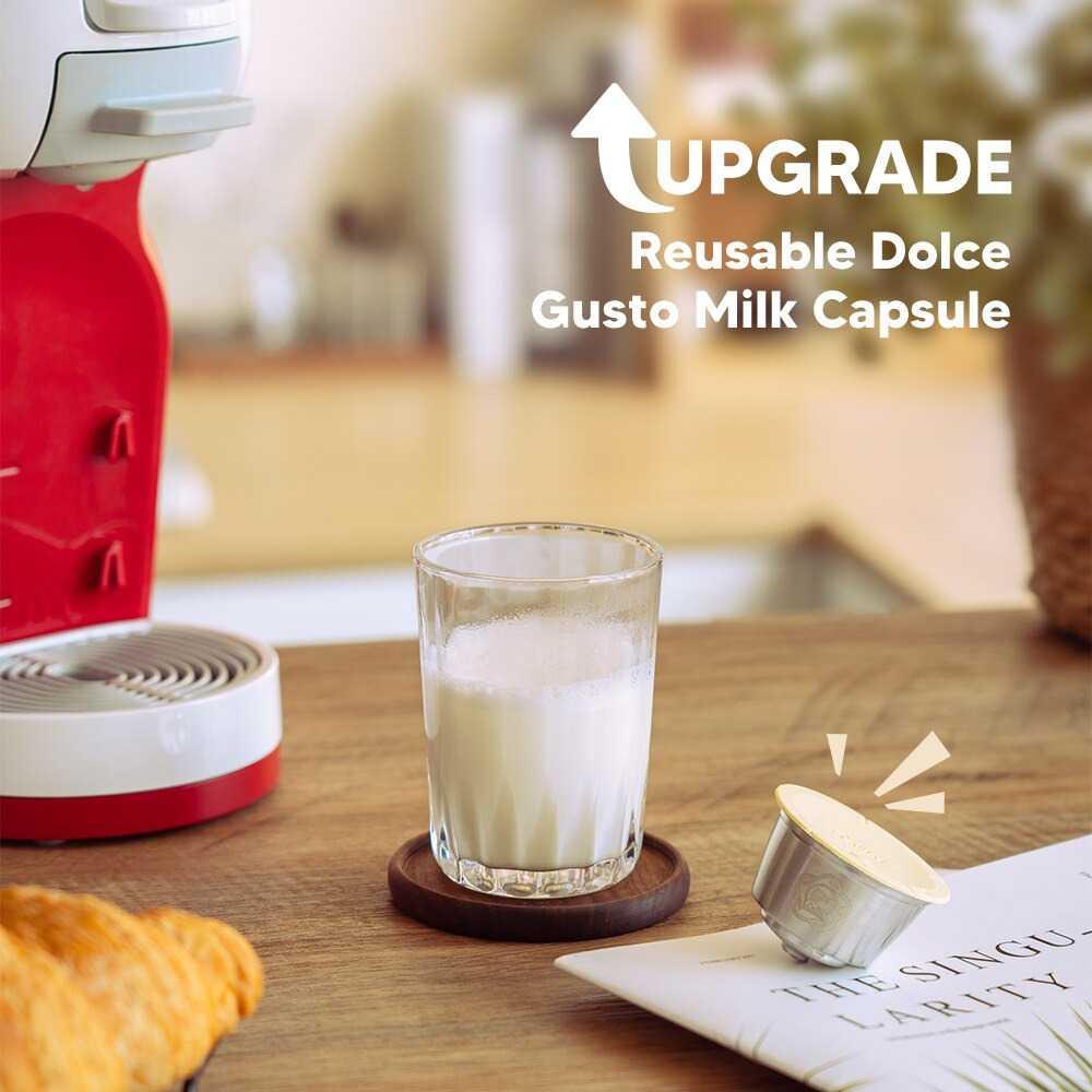 ICafilas Refillable Milk Capsule for Nescafe Dolce Gusto - F458