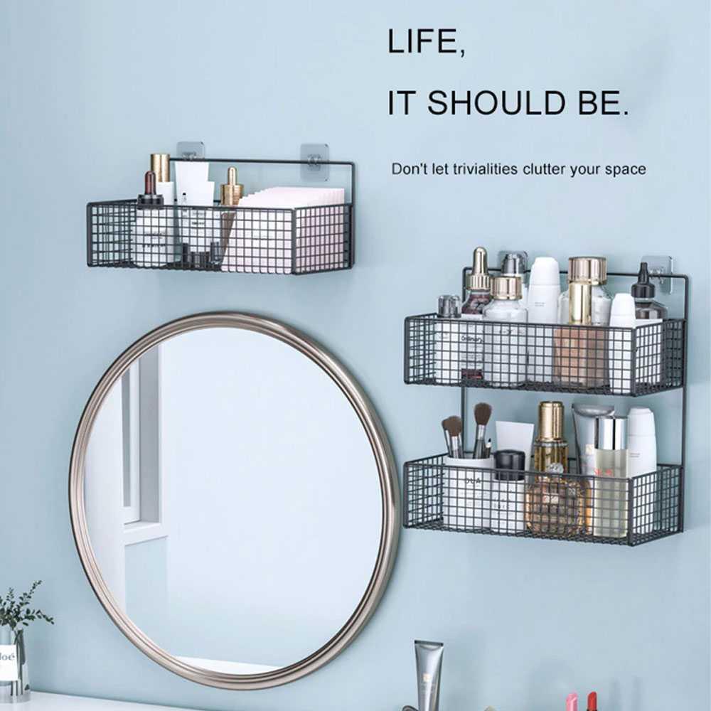 Rak Gantung Aluminium Organizer Rack Bathroom 2 Layers - G20