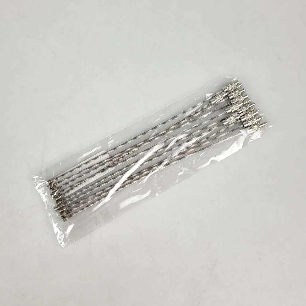 Tegoni Gantungan Kunci Tali Kawat Stainless Steel Wire Ring Rope 1