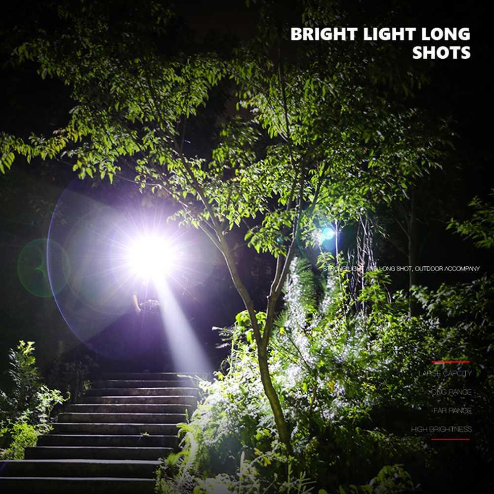 TaffLED Senter LED USB Rechargable Zoomable XML-T6 10000 Lumens 18u