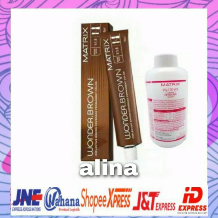 rambut matrix wonder brown wb. 5M light brown mocha - cat saja