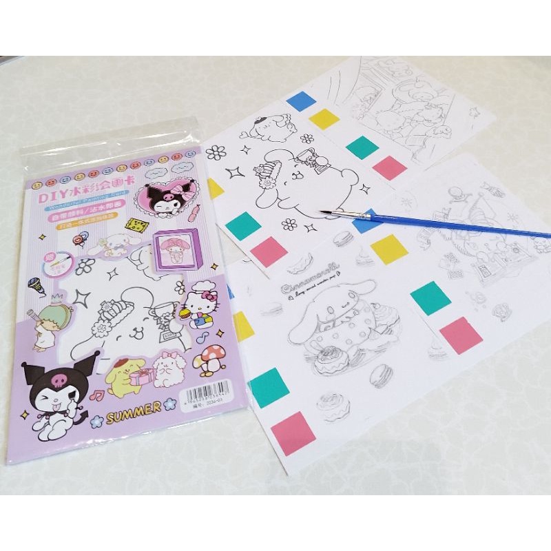 DIY Mewarnai anak Painting Card Belajar mewarnai