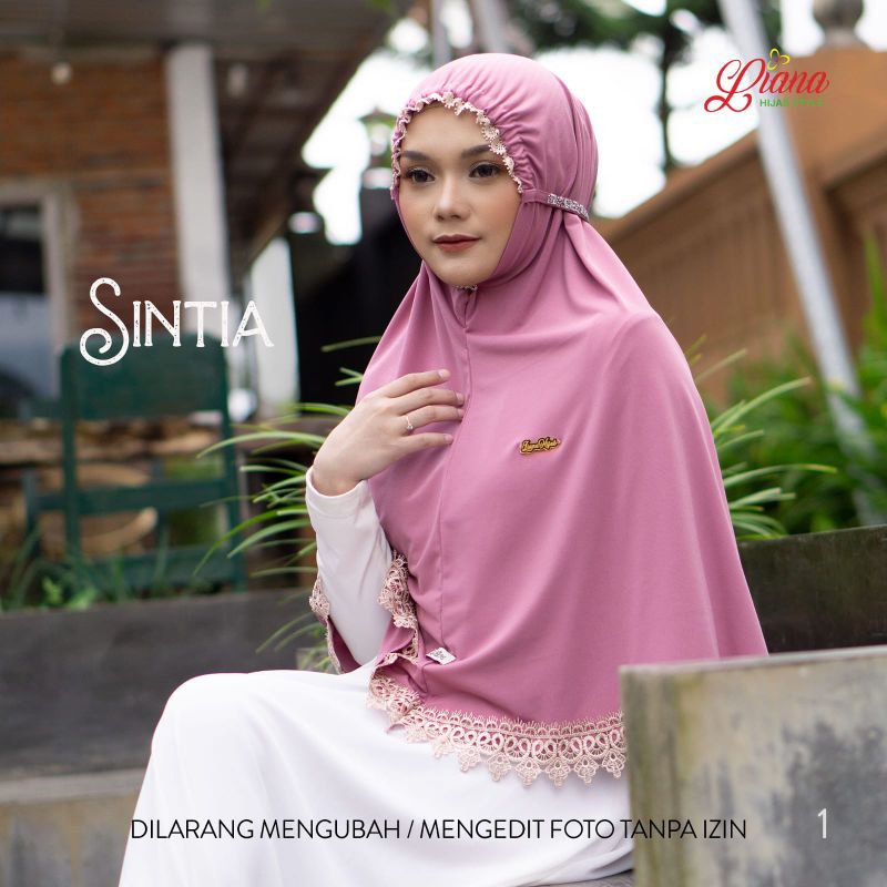 Hijab Bergo instan jersey SINTIA Ori LIANA