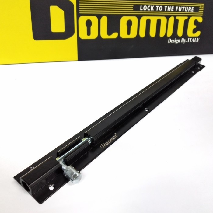 Terlaris Door Bolt / Grendel Slot Dolomite 12" Black