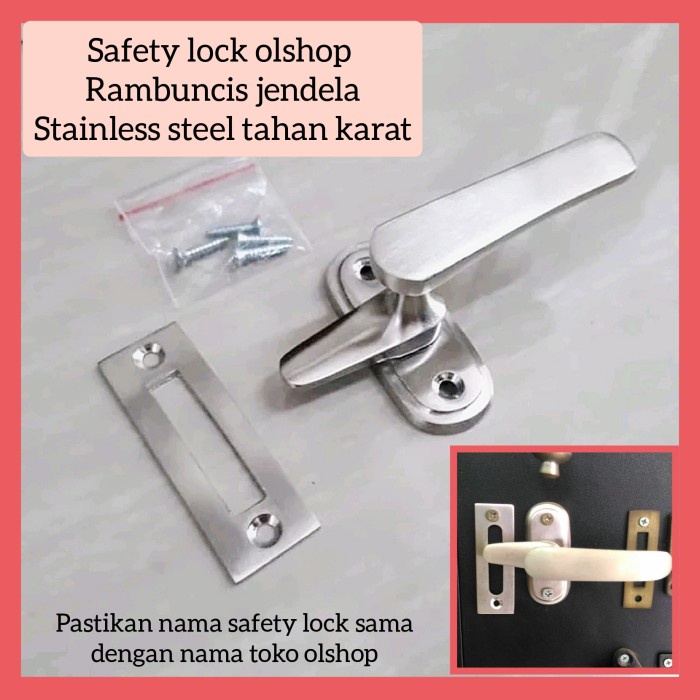 Terlaris Rambuncis Grendel Jendela Stainless Steel