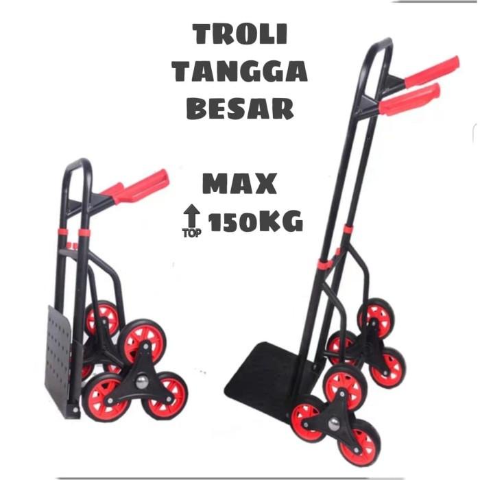 Trolley Troli Tangga Alat Bantu Angkut Barang Berat Barang Besar