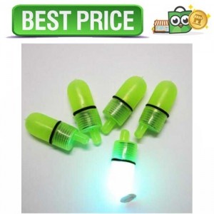 Terlaris Lampu Led Bell Pendeteksi Ikan Untuk Kail Pancing 10Pcs - Hijau