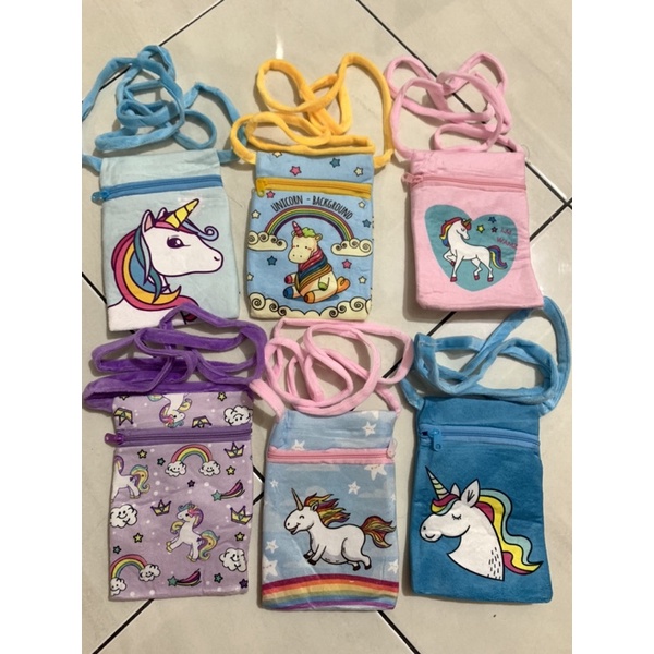 tas selempang anak cewek/ tas anak anak unicorn/tas selempang/ tas Lebaran anak