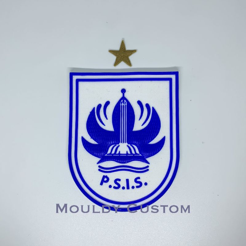 patch jersey bola custom P.S.I.S patch rubber pres jersey originl motip corak 3D