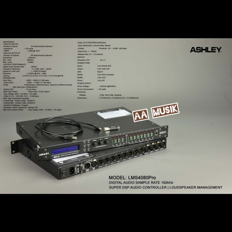 MANAGEMENT SPEAKER ASHLEY LMS4080 PRO ORIGINAL LMS 4080 PRO