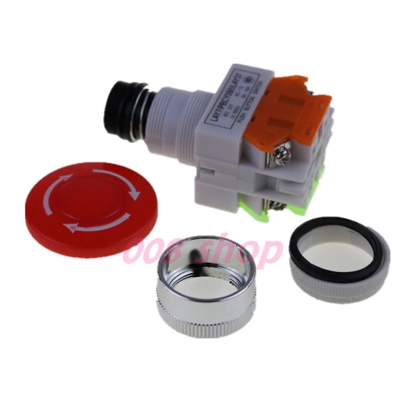Saklar Stop 660V 10A LAY37-11ZS NO+NC Switch Push Button Emergency