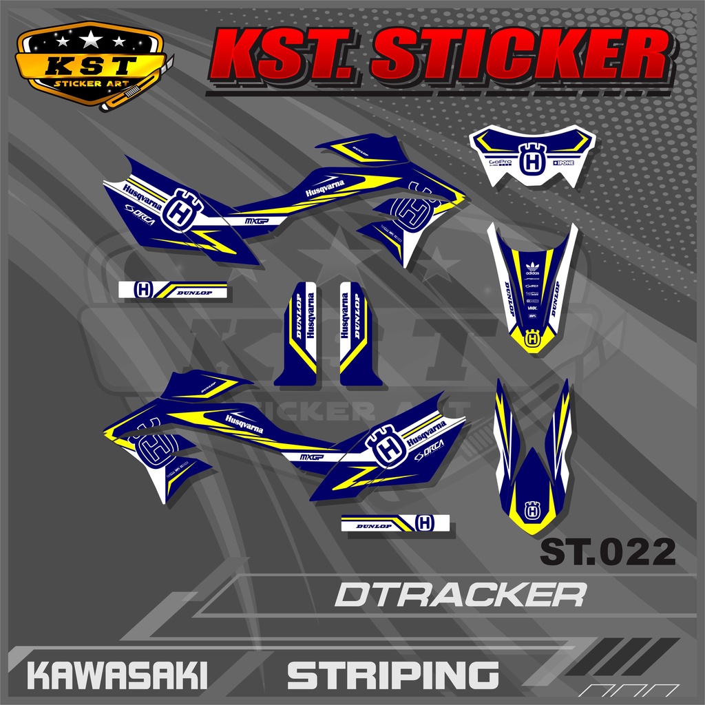 Striping Dtracker - Sticker Striping Kawasaki Dtracker. ST 022