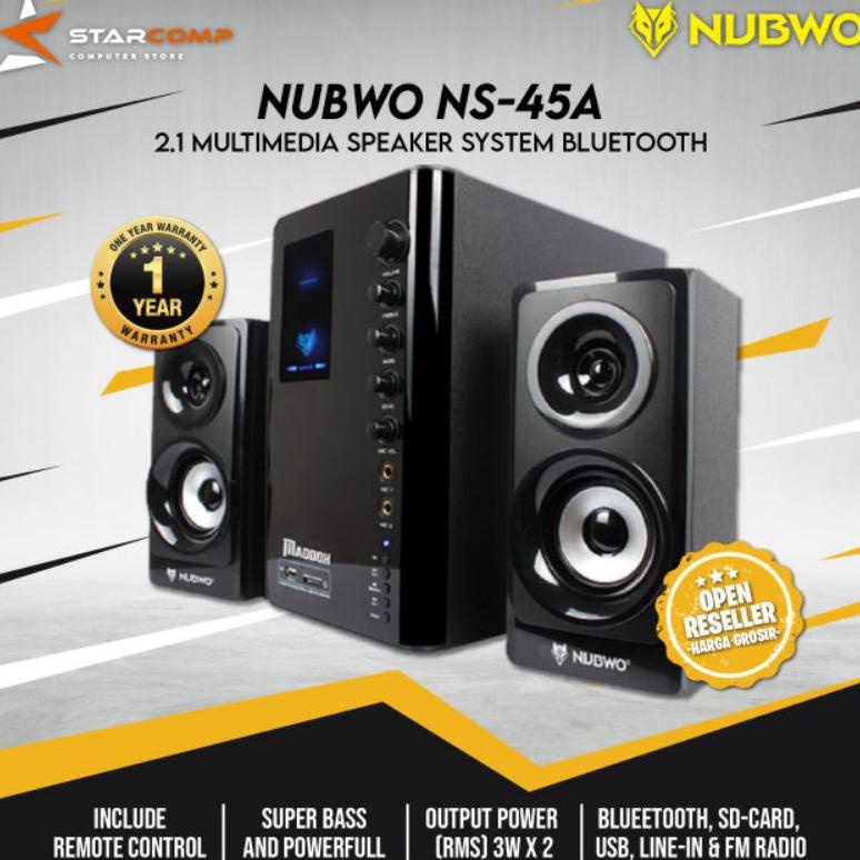 Nubwo NS-45A 2.1 Multimedia Speaker System Bluetooth / NS45A / NS 45A