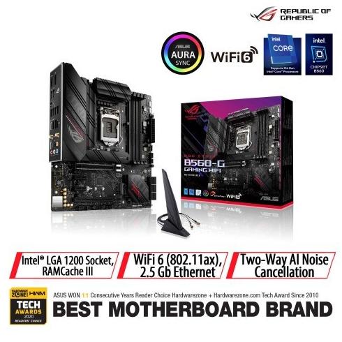 ASUS ROG Strix B560-G Gaming WiFi Intel Motherboard B560 LGA 1200 mATX