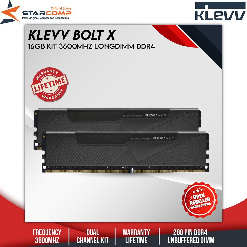 Longdim Klevv Bolt X 16GB KIT DDR4 3600Mhz