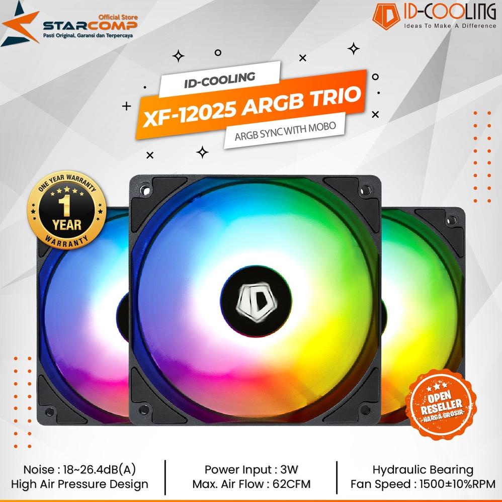 IDCOOLING XF-12025-ARGB TRIO 120mm ARGB Sync PWM Fan ID-COOLING 12025