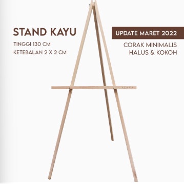 

Terlaris Terbaru! Stand Kayu Tripod Easel Papan Bunga Lukisan Tulisan Ucapan