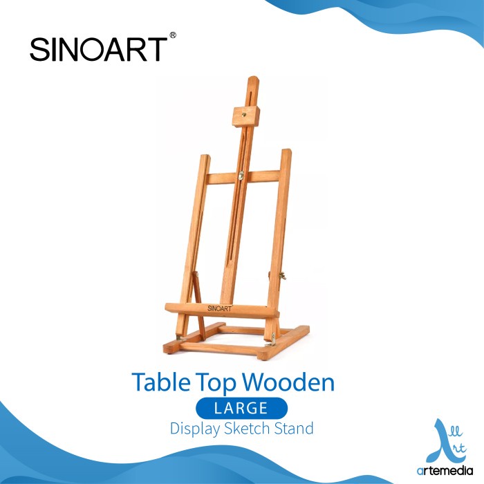 

Terlaris Easel Lukis Sinoart Large Table Top Wooden Display Sketch Stand