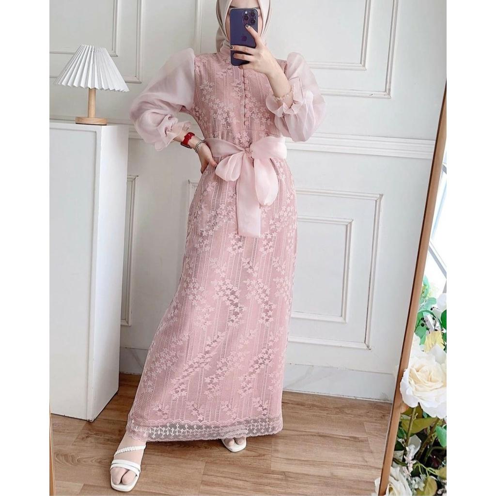 DRESS LUIS / NEW PRODUCT / FASHION MUSLIMAH / BAJU UNDANGAN / BAJU PESTA / BISA COD / GAMIS WANITA T