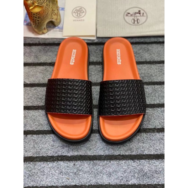 sandal cowok sendal pria slide selop series terbaru hm p1shoes mirror new slipper men