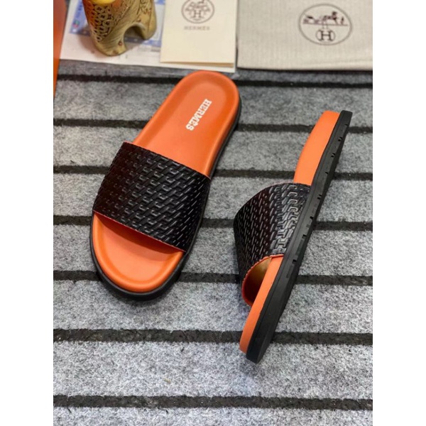 sandal cowok sendal pria slide selop series terbaru hm p1shoes mirror new slipper men