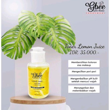 Miffglow- COD Toner Lemon 60ml Gbee glow beauty original toner gbee toner pencerah