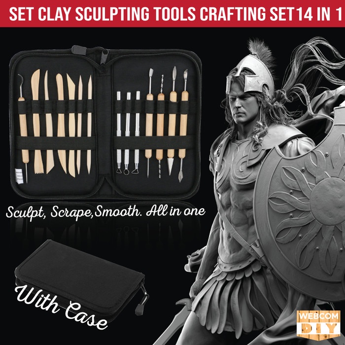 

Ukirku Peralatan Set Pisau Ukir 14 In 1 Sculpting Tool Isi 14 Carving Tool