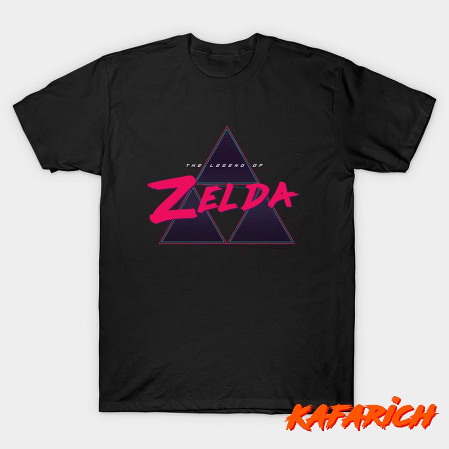Kaos Custom Popular Zelda Synthwave Legend Of Zelda Nintendo Video Game