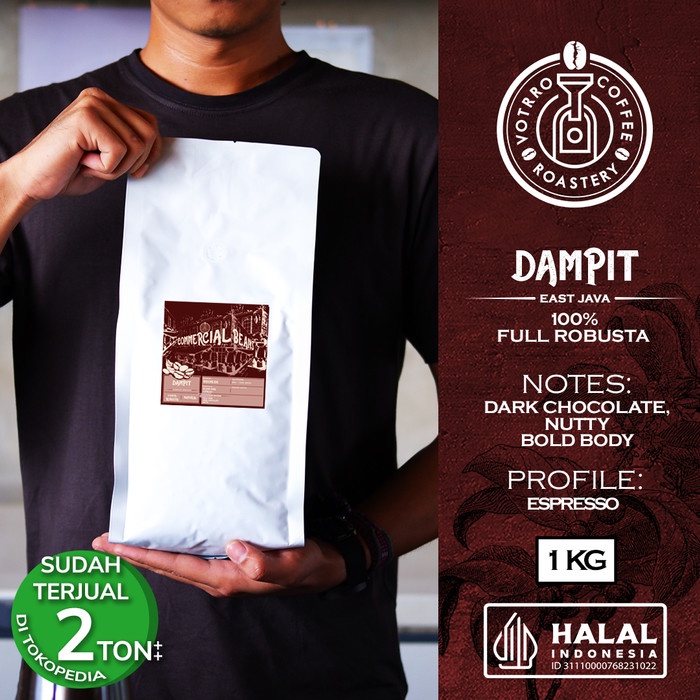 

Biji Kopi 100% Full Robusta Dampit Roasted Commercial - BEST PRICE