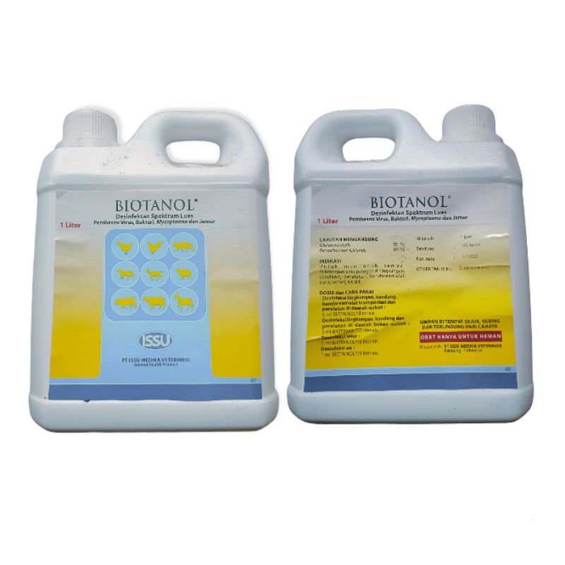 ISSU / Biotanol 1 Liter Desinfektan Kandang & Ruangan Terampuh Kemasan 1 Liter