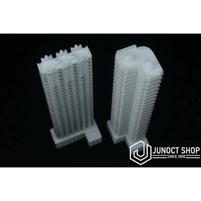 Miniatur Maket Bangunan Gedung Putih 1:500 15Cm 150Mm Plastik Miniatur Type02