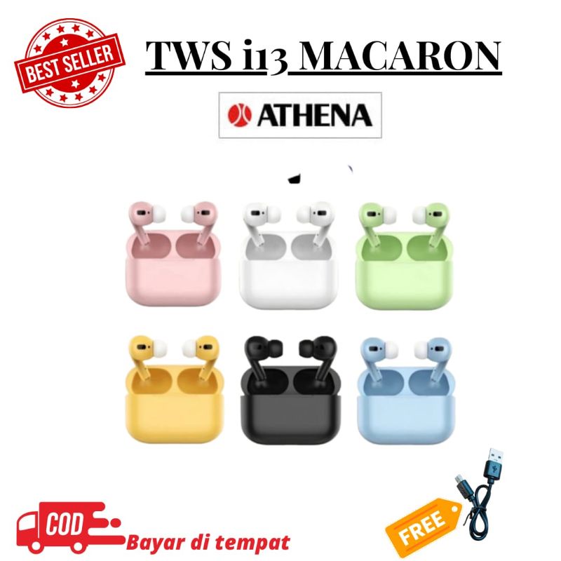i13 PRO MACARON - HEADSET BLUETOOTH WIRELESS TWS i13 PRO MACARON