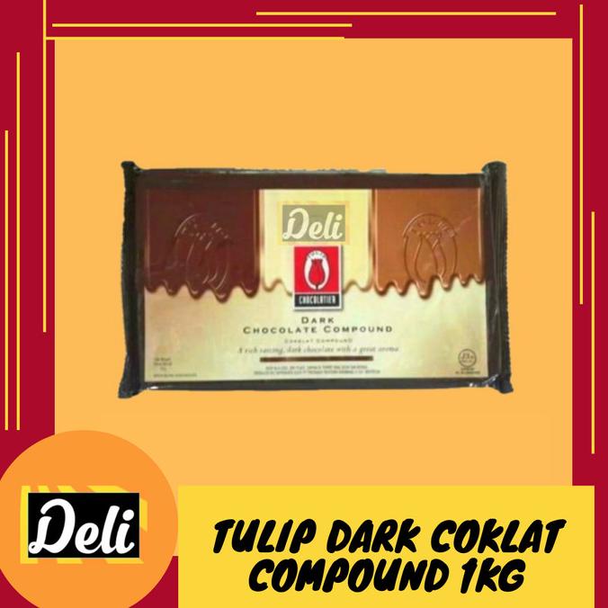 

TULIP Dark Chocolate Compound 1kg/Compound Dark Choco 1kg Tulip Dark