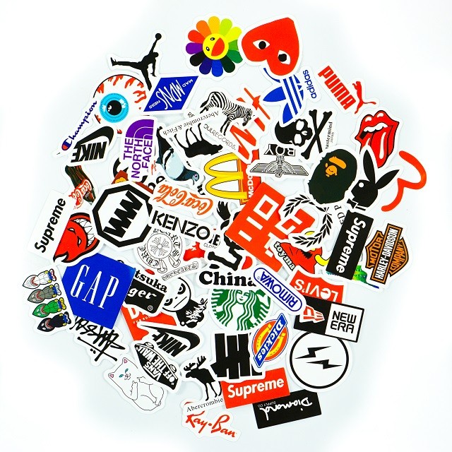 MINI BRAND LOGO STICKER PACK (50PCS)