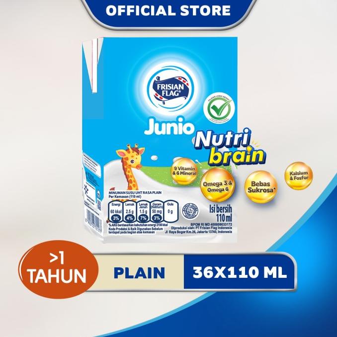 frisian flag junio susu uht plain 110ml [36 pcs] dpb02
