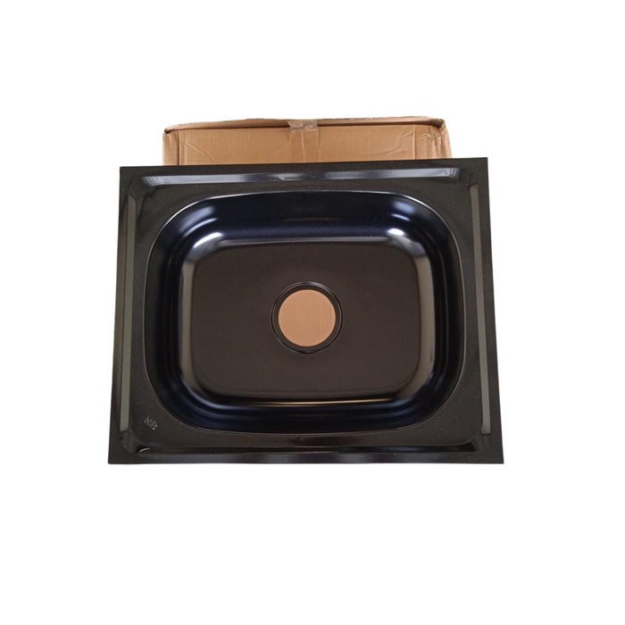 Sink / Bak Cuci Piring 1 Lubang Black 50x40 / Bak Cuci Piring Set Kran