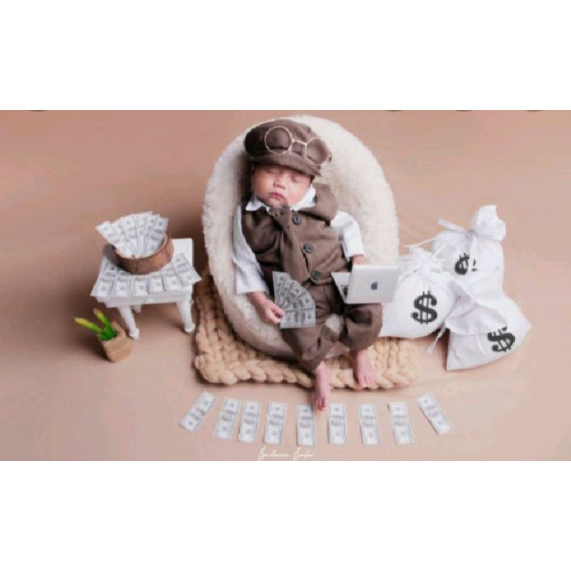 kostum baby bos baju baby bos jas newborn jas bayi baju bayi properti foto newborn properti foto bay