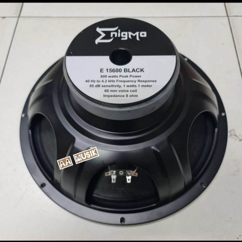 SPEAKER COMPONENT ENIGMA E15600 BLACK 15 INCH ORIGINAL E 15600 BLACK