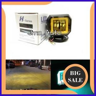 Lampu Tembak Sorot Led CWL 2Mata Kotak Sinar Kuning 4D 20W 12v-80v perkakas 54PR23