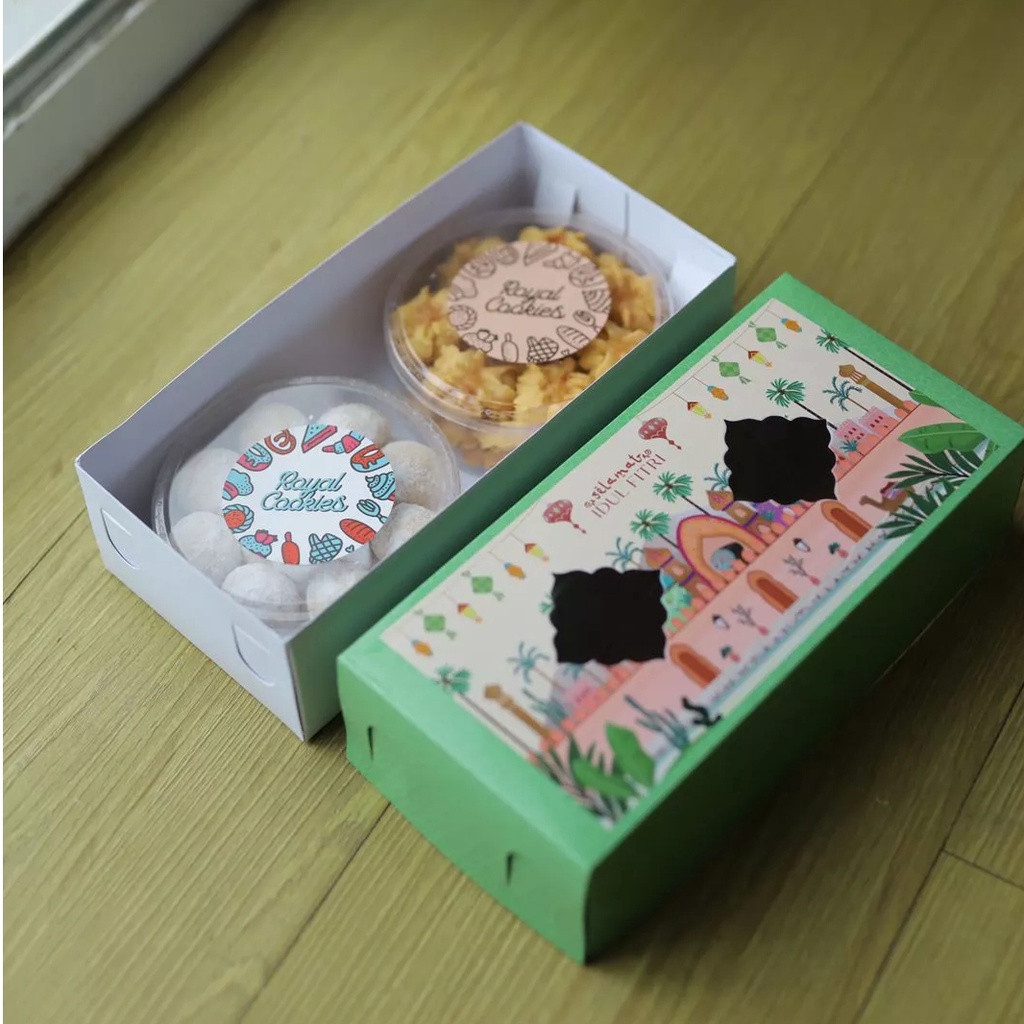 Hampers Toples 500gram Isi 2 Premium Kue Kering Nastar Coklat Mede Putri Salju Sagu Keju Kastangel N