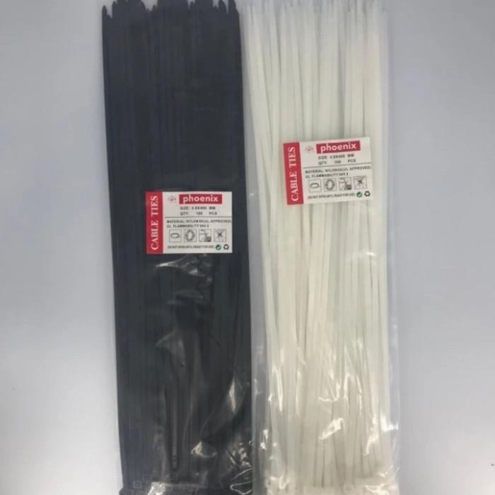 

Terlaris Klip Kabel Ties 4.8 X 500Mm Kabel Ties Pengikat Kabel 50Cm Putih Dan Hitam