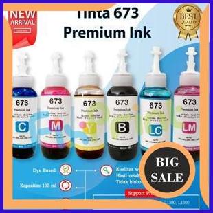 Tinta Refill Premium 673 Pengganti Original Epson L805 L850 L800 L1800 sparepart 54PR23