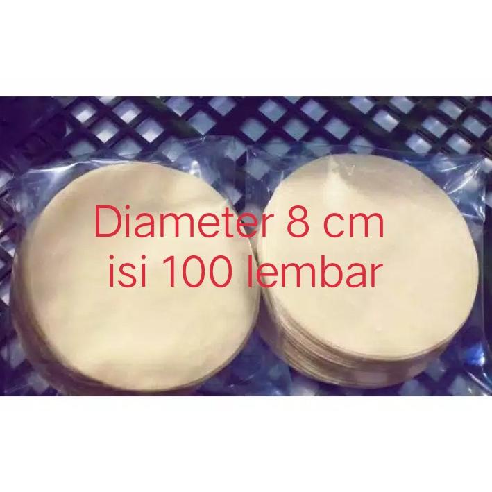 

TERBARU Kulit dimsum,100 lembar/pack ukuran 8 cm